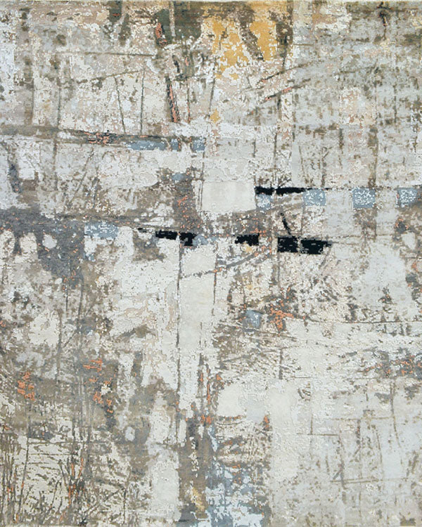 Multi Colored Distressed Rug