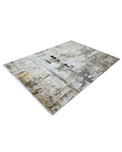 Multi Colored Distressed Rug