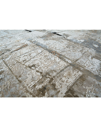 Multi Colored Distressed Rug
