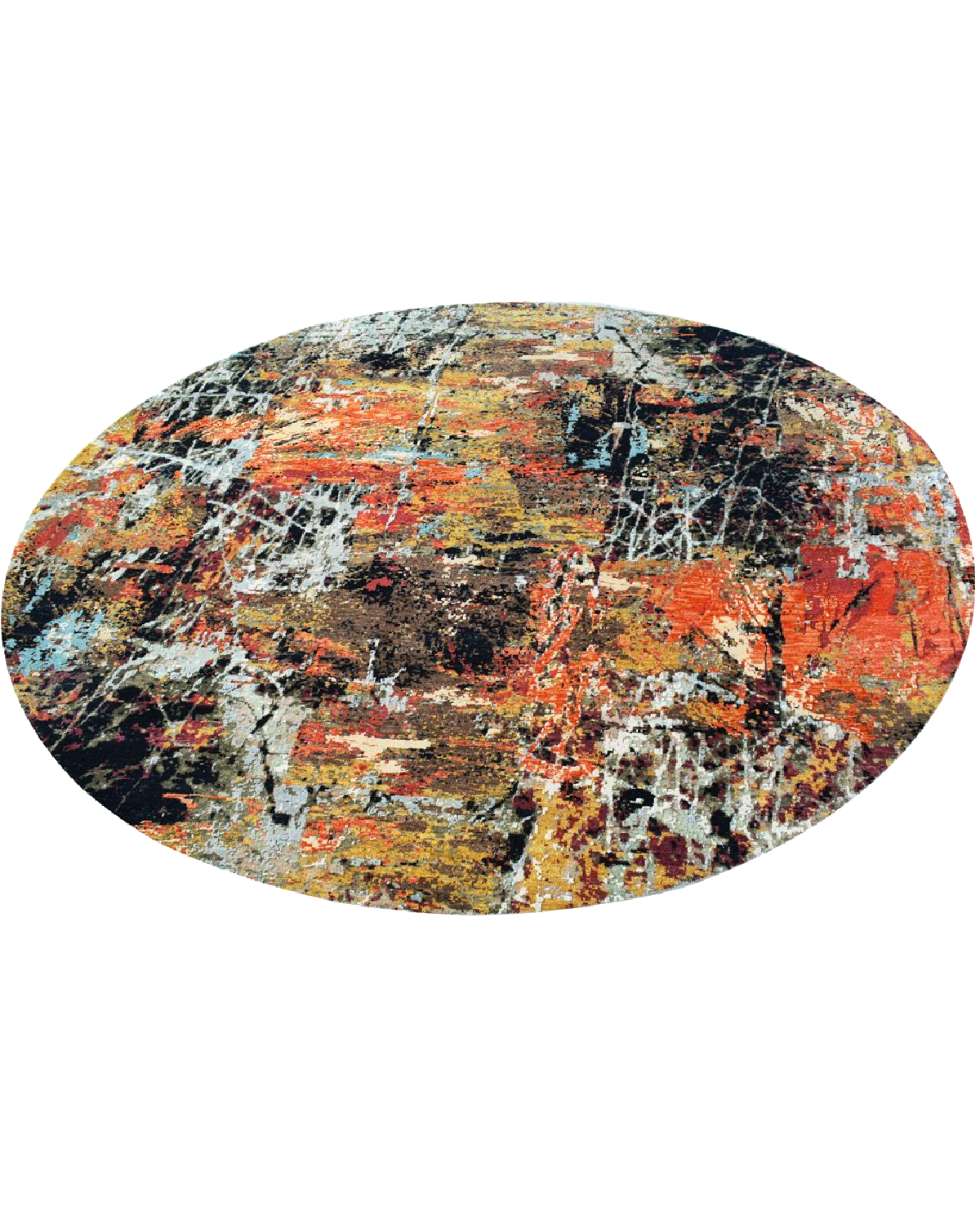 Inferno Round  Rug