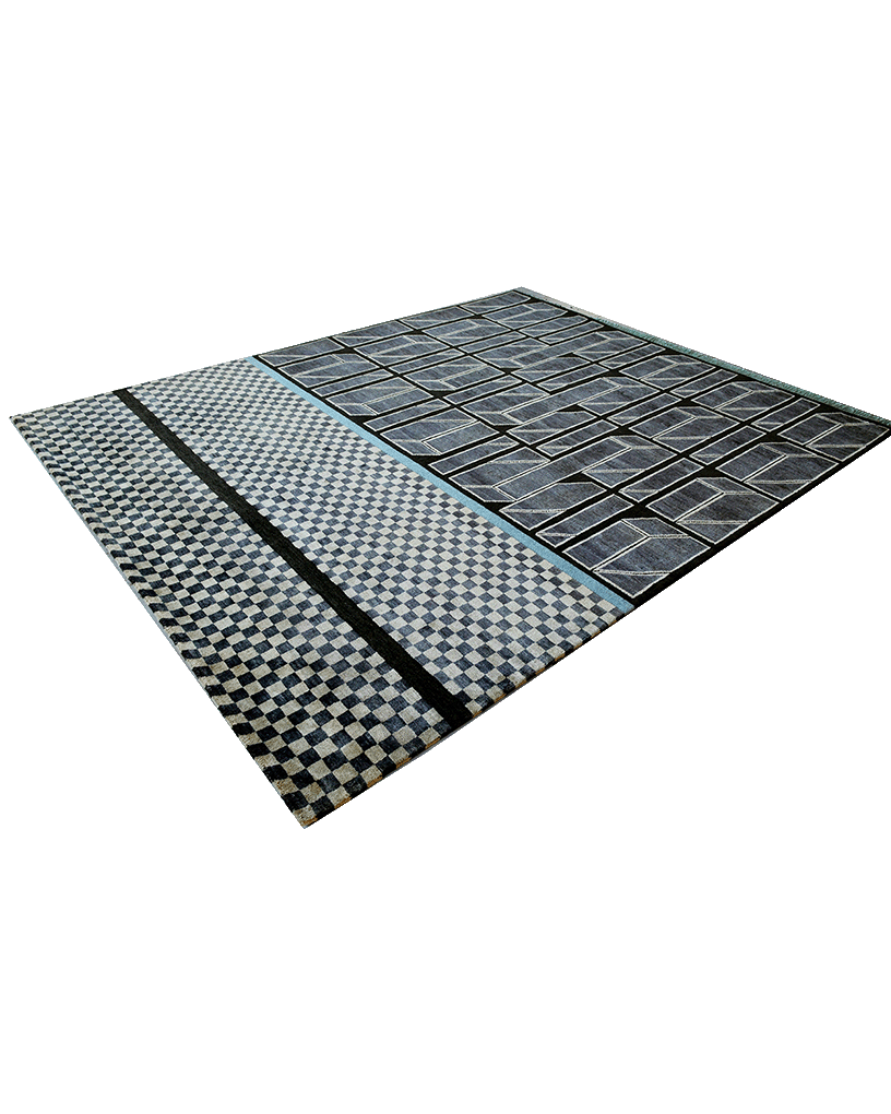 Charcoal Merlot Rug