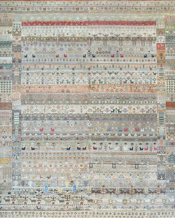 Abstract Grid Rug