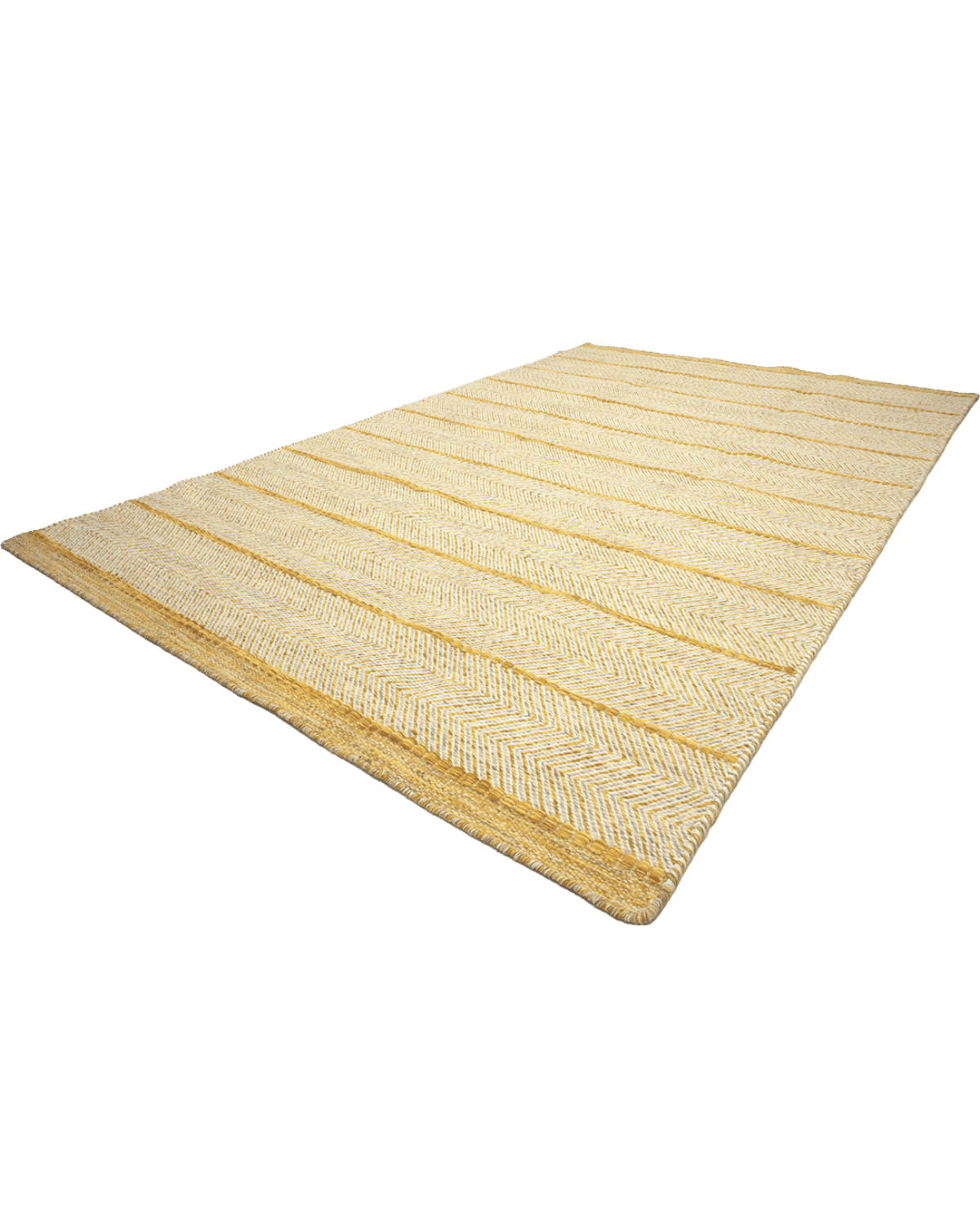 Gold Herringbone Rug