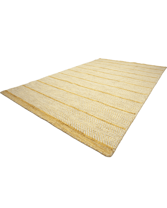 Gold Herringbone Rug