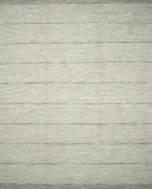 Light Grey Herringbone Rug