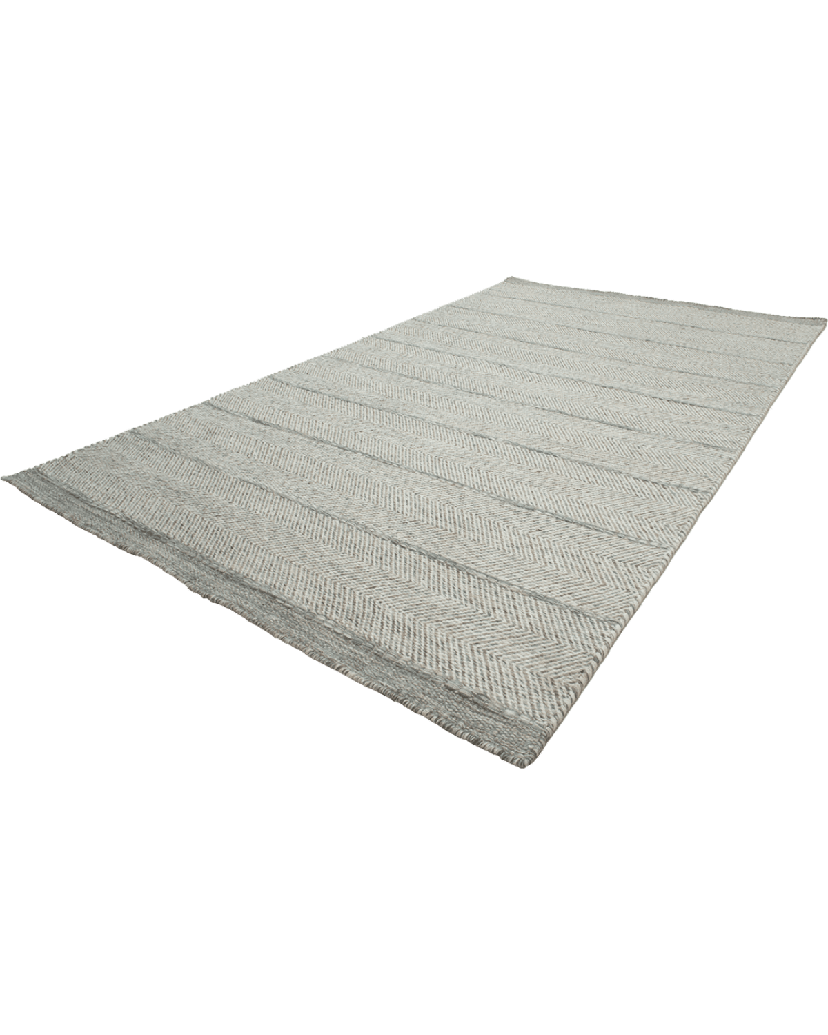 Light Grey Herringbone Rug