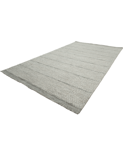 Light Grey Herringbone Rug