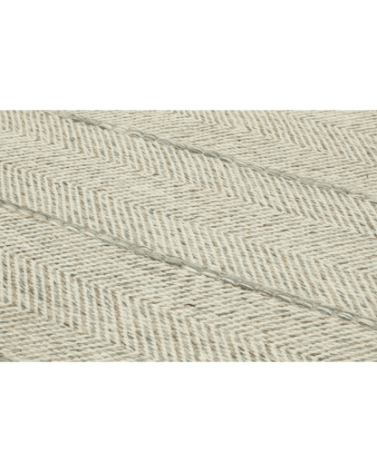 Light Grey Herringbone Rug