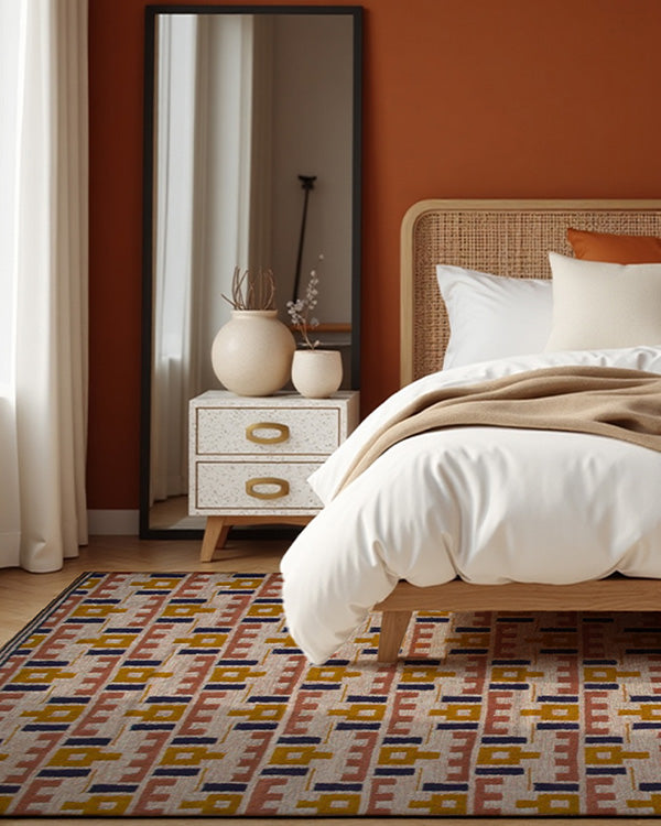 Geometric Beat Rug