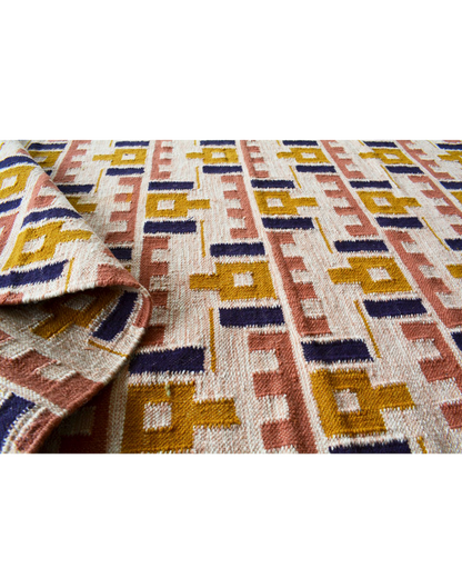 Geometric Beat Rug
