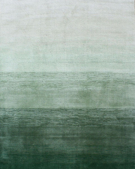 Green Linear Drift Rug