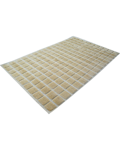 Beige Griddle Rug