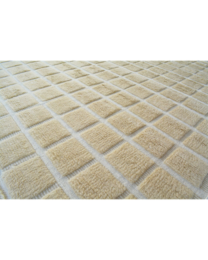 Beige Griddle Rug