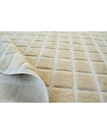 Beige Griddle Rug