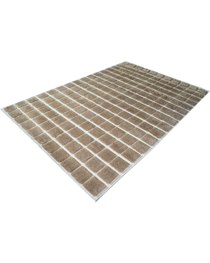 Brown Griddle Rug