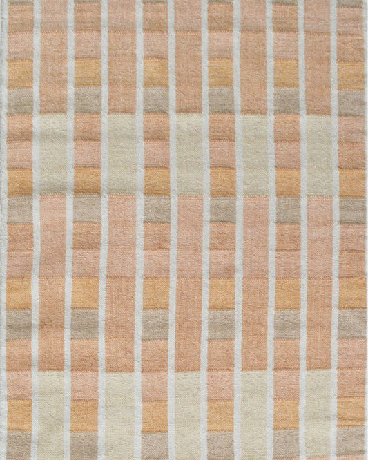 Pink Grid Rug