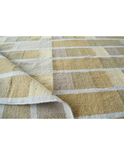 Ochre Grid Rug