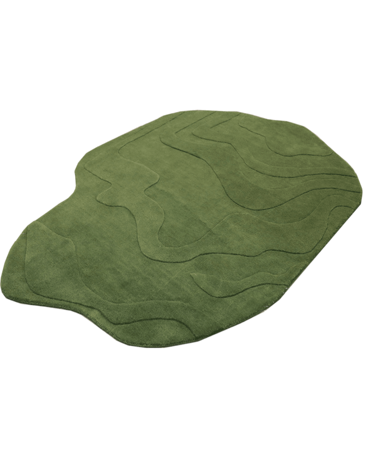 Green Amoeba Rug