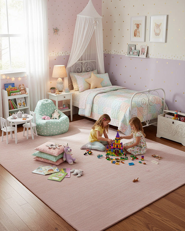 Solid Pink Rug