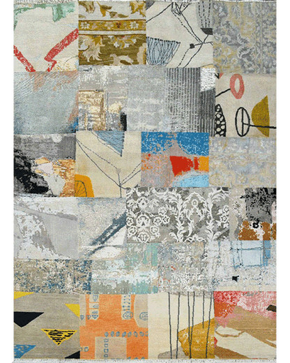 Multi Colored Patchwork Rug