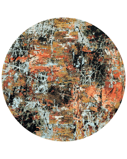 Inferno Round  Rug