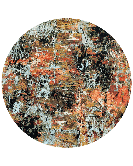 Inferno Round  Rug